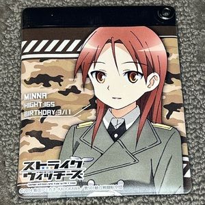 Strike Witches Minna Dietlinde Wilcke ID / Pass / Card Case Keychain Anime Japan